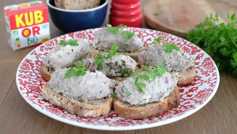 Tartines de rillettes de sardine