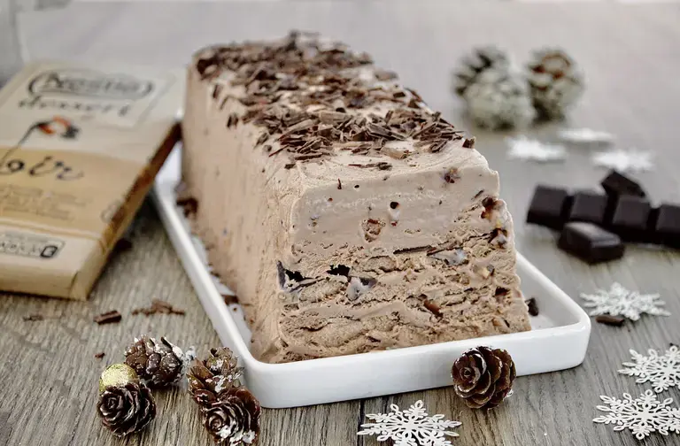 Bûche glacée de Noël au chocolat noir Nestlé Dessert