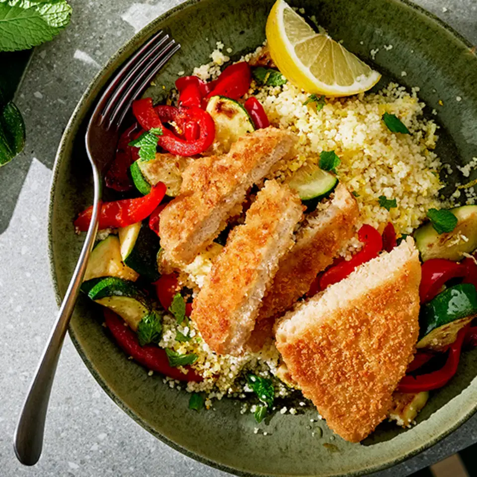 Courgette lemon couscous