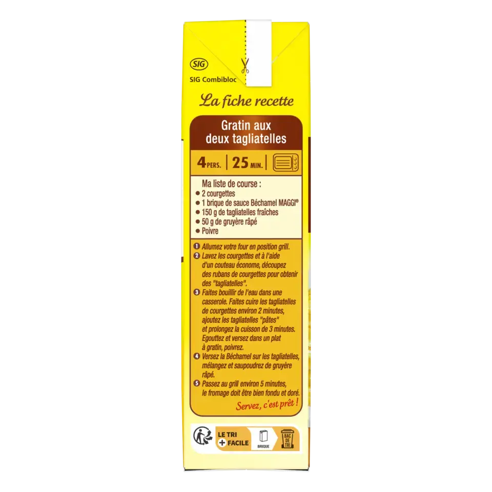 SAUCE LIQUIDE BÉCHAMEL 350ml