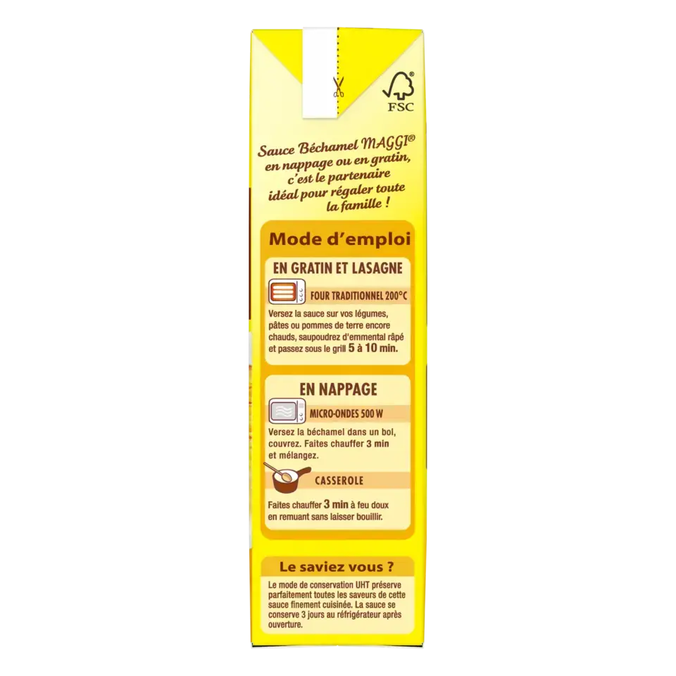 SAUCE LIQUIDE BÉCHAMEL 350ml