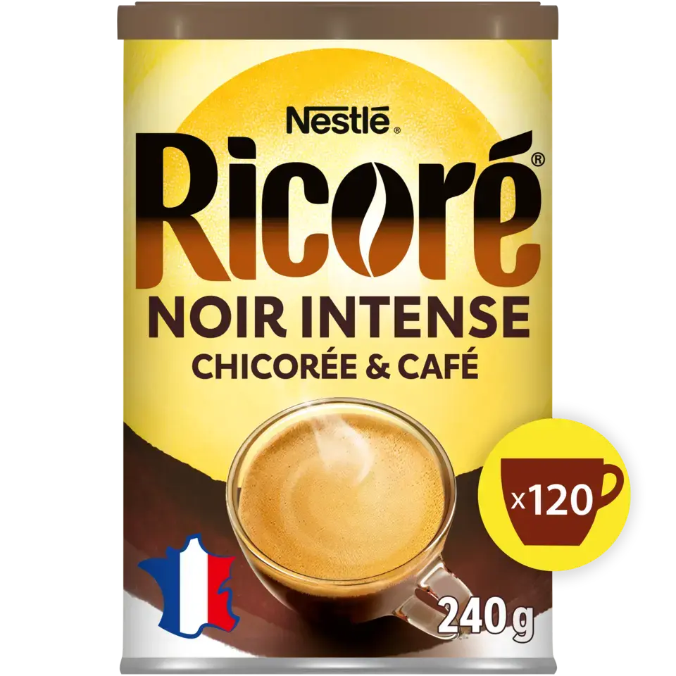 Chicorée &amp; Café, RICORÉ® Noir Intense, Boîte de 240g