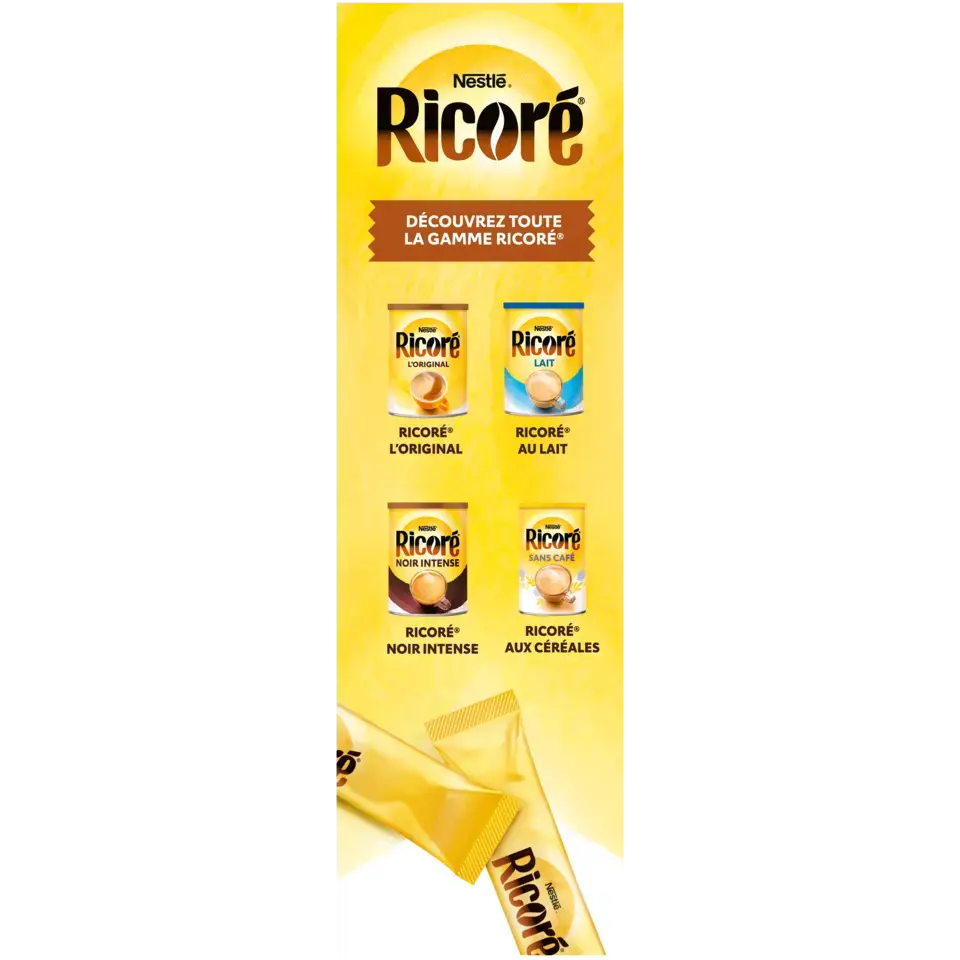Chicorée &amp; Café, RICORÉ® L'Original, Boîte de 20 Sticks (3g chacun)