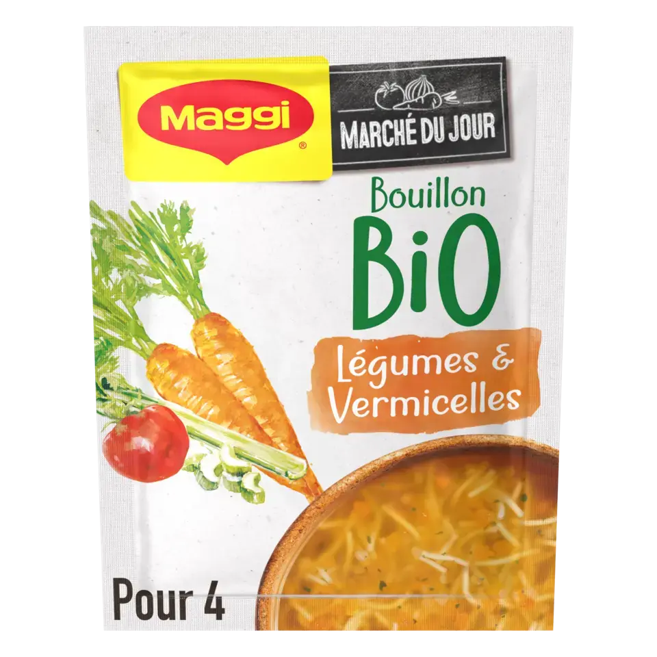 MAGGI BIO Soupe Bouillon Légumes Vermicelle 60g