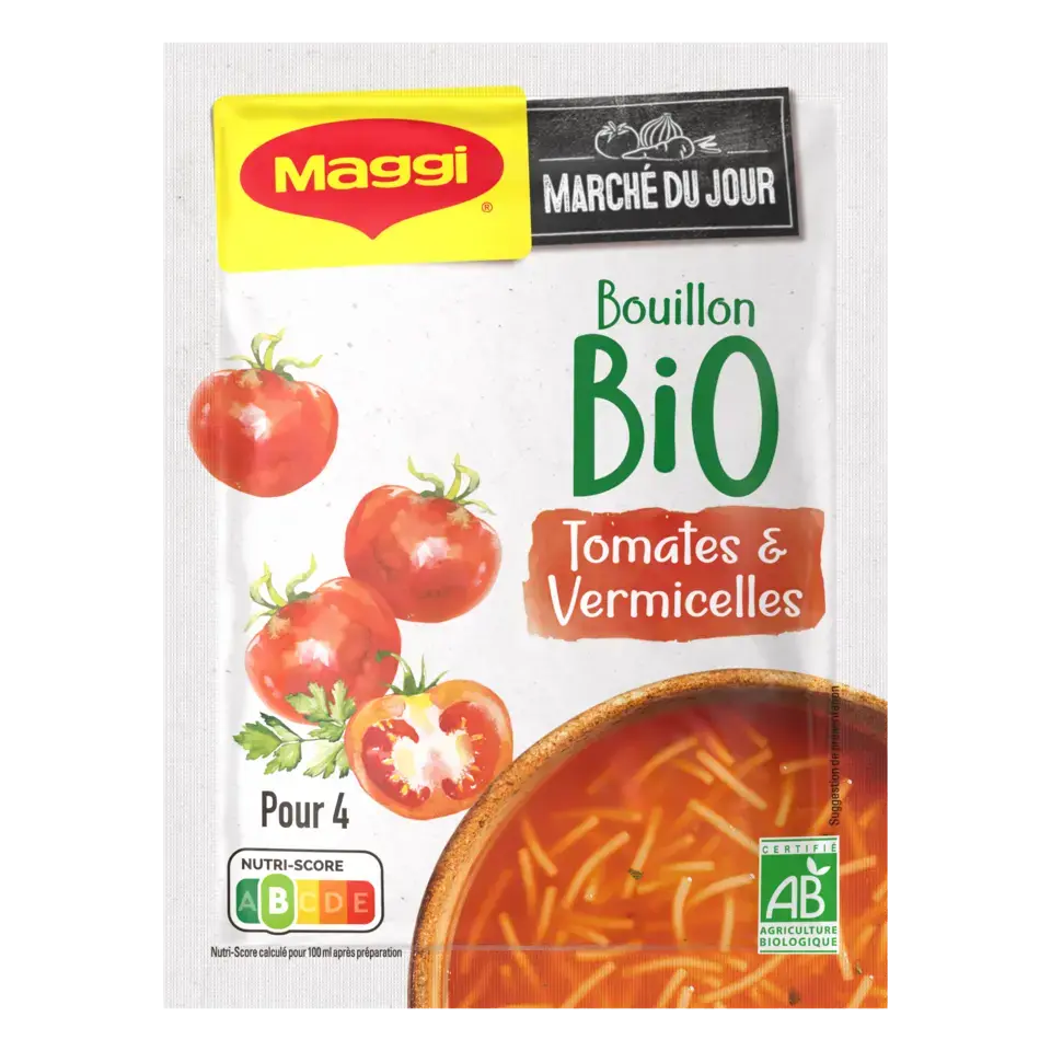 MAGGI BIO Soupe Bouillon Tomate Vermicelle 70g