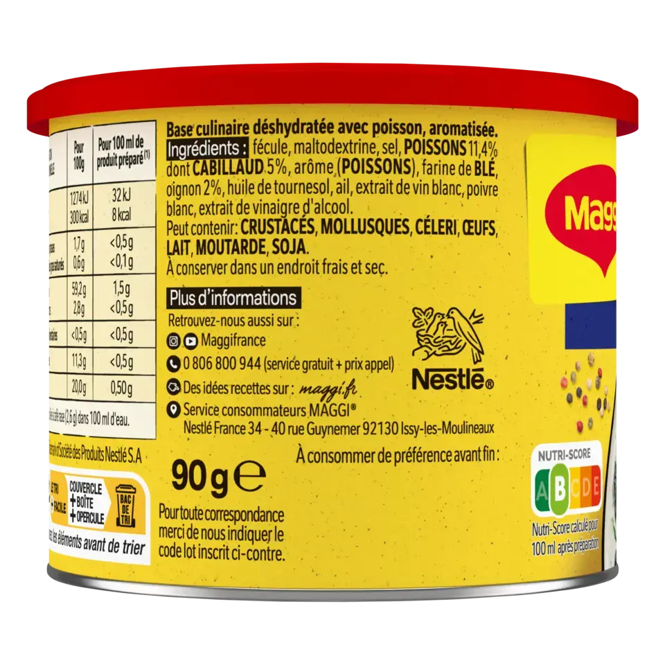 MAGGI Fumet de Poisson boîte 90g