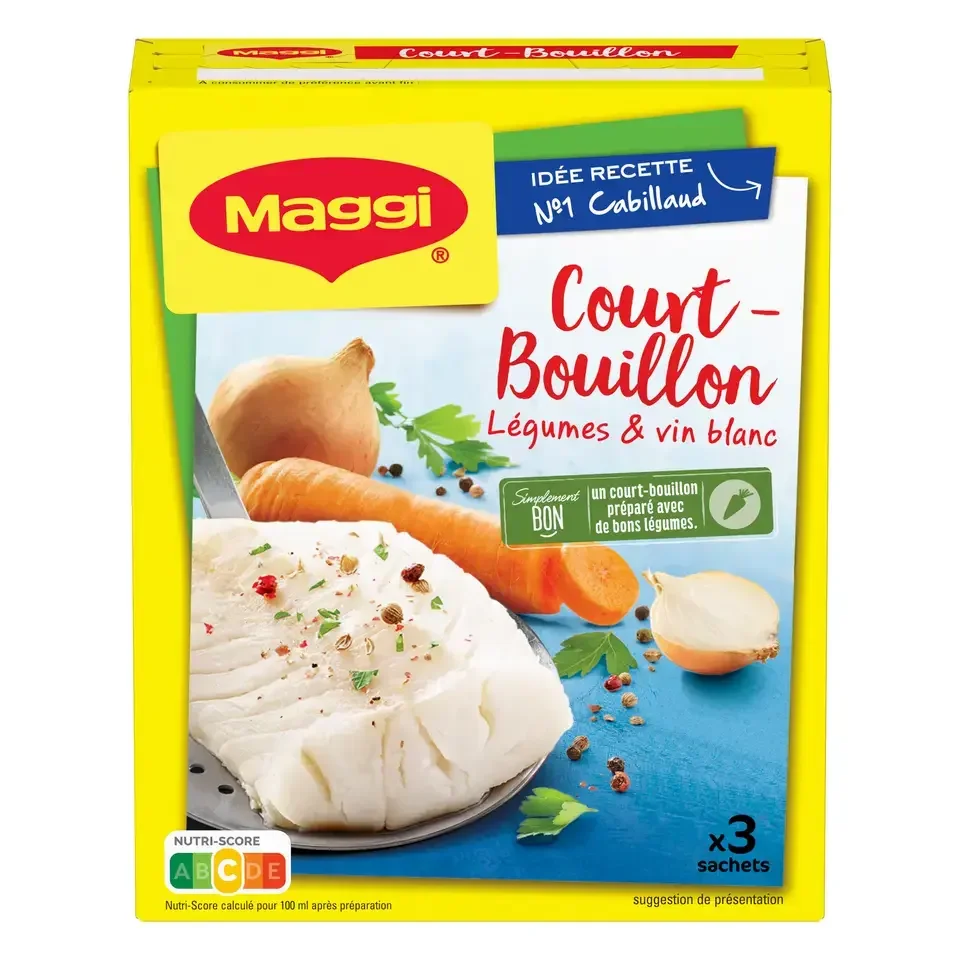 MAGGI COURT-BOUILLON LÉGUMES ET VIN BLANC ( 3 sachets ) visuel-4