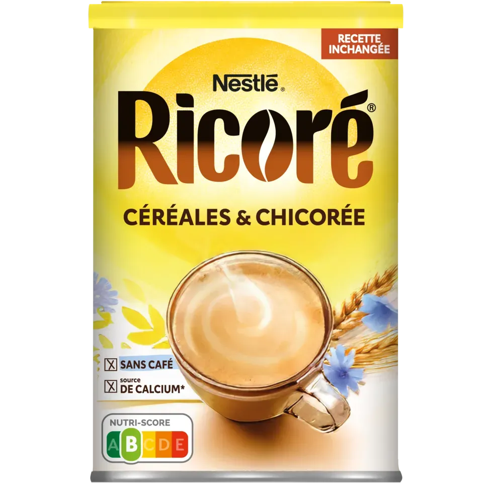 RICORÉ® aux céréales et à la chicorée solubles Boîte 250g