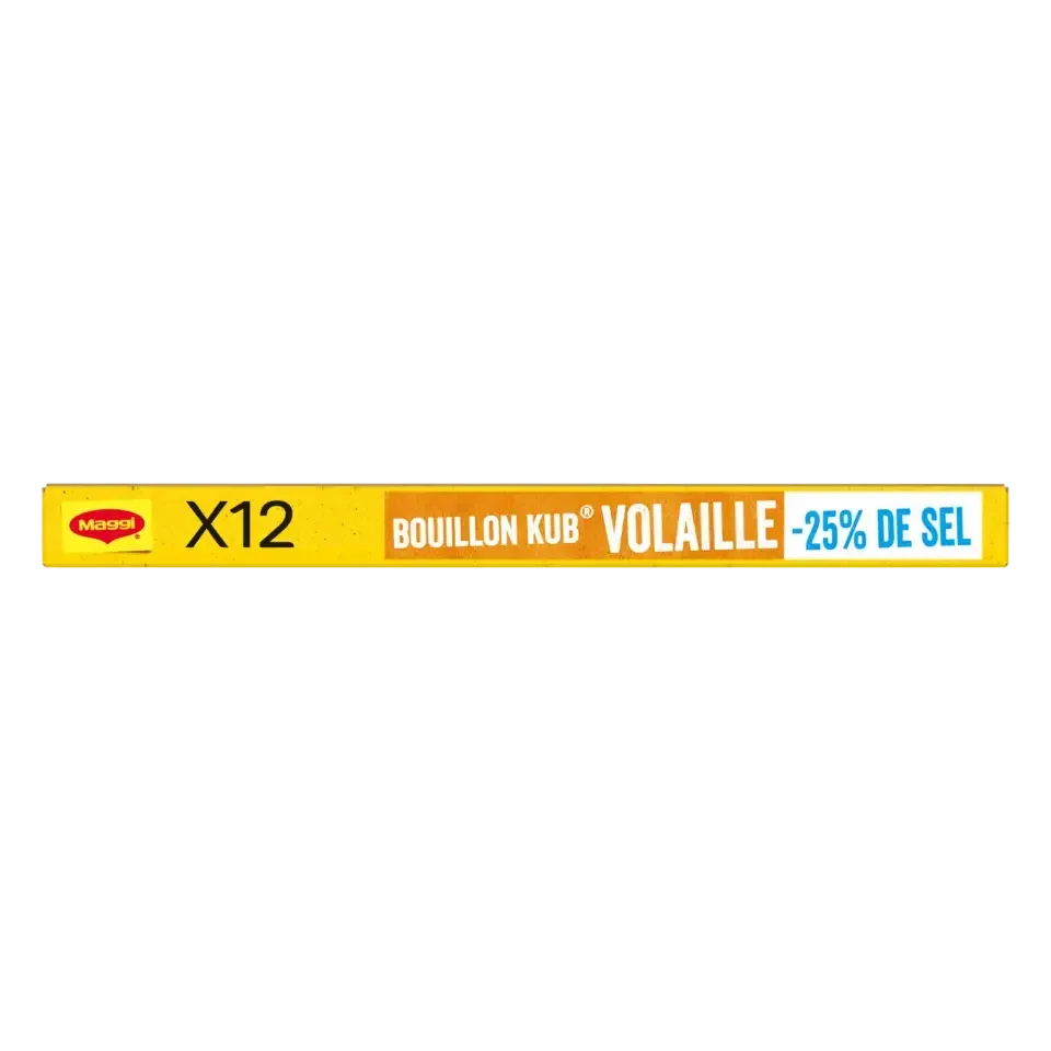 MAGGI Bouillon Poultry Low Salt Carton 20x120g FR