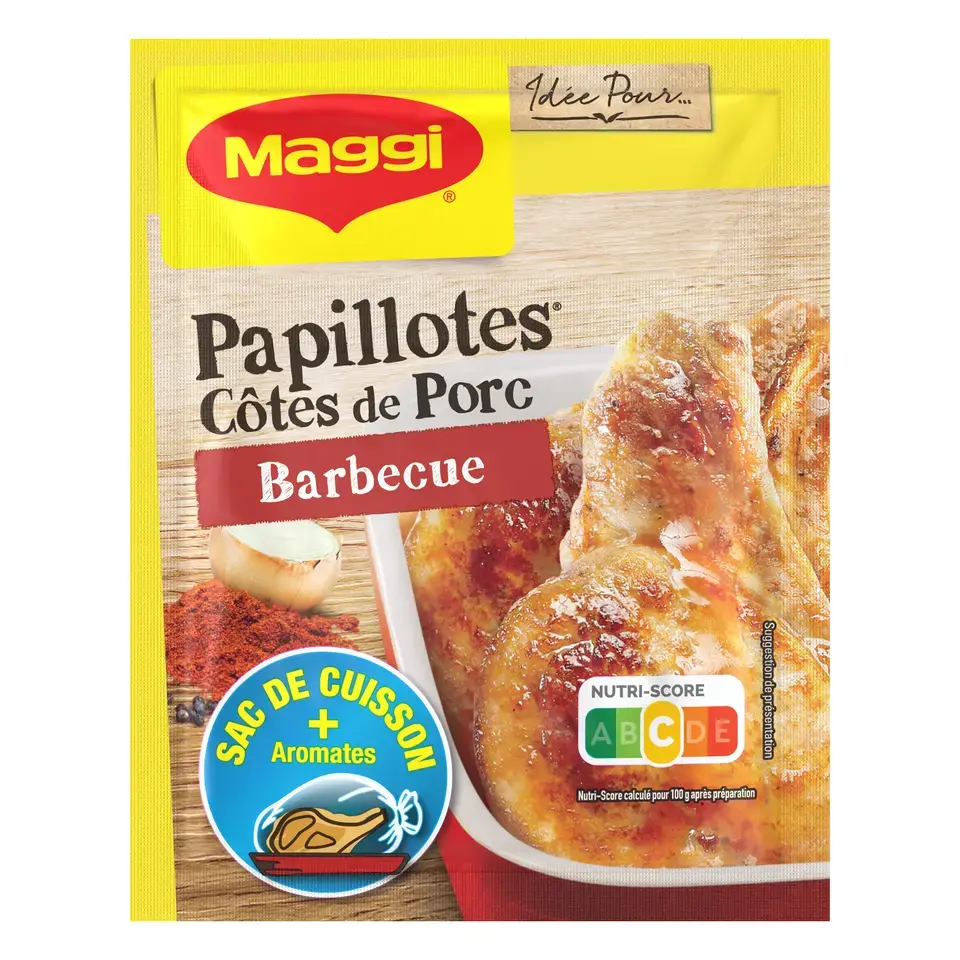 MAGGI Papillotes Côtes de Porc Barbecue 28g visuel-3