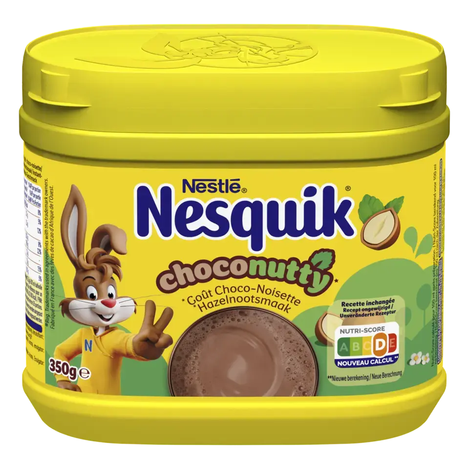 NESQUIK Choco Nutty goût Choco Noisette Poudre Cacaotée 350g