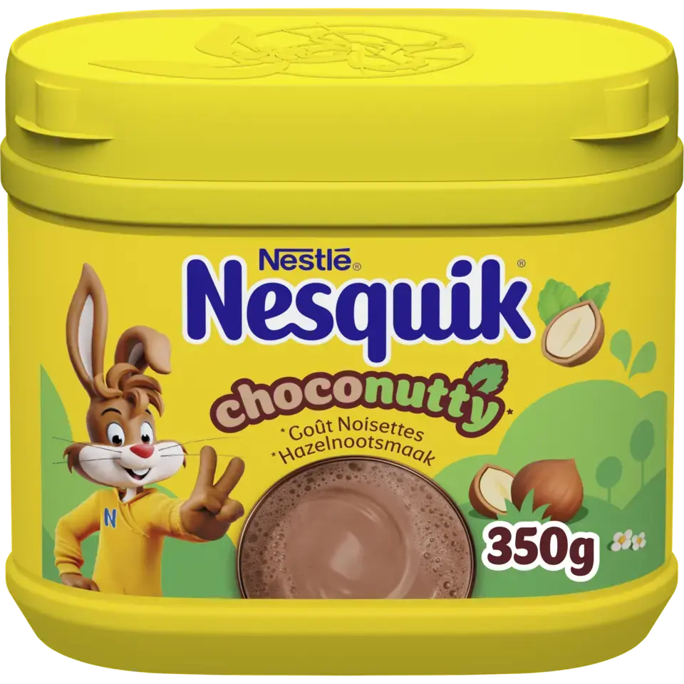NESQUIK Choco Nutty goût Choco Noisette Poudre Cacaotée 350g