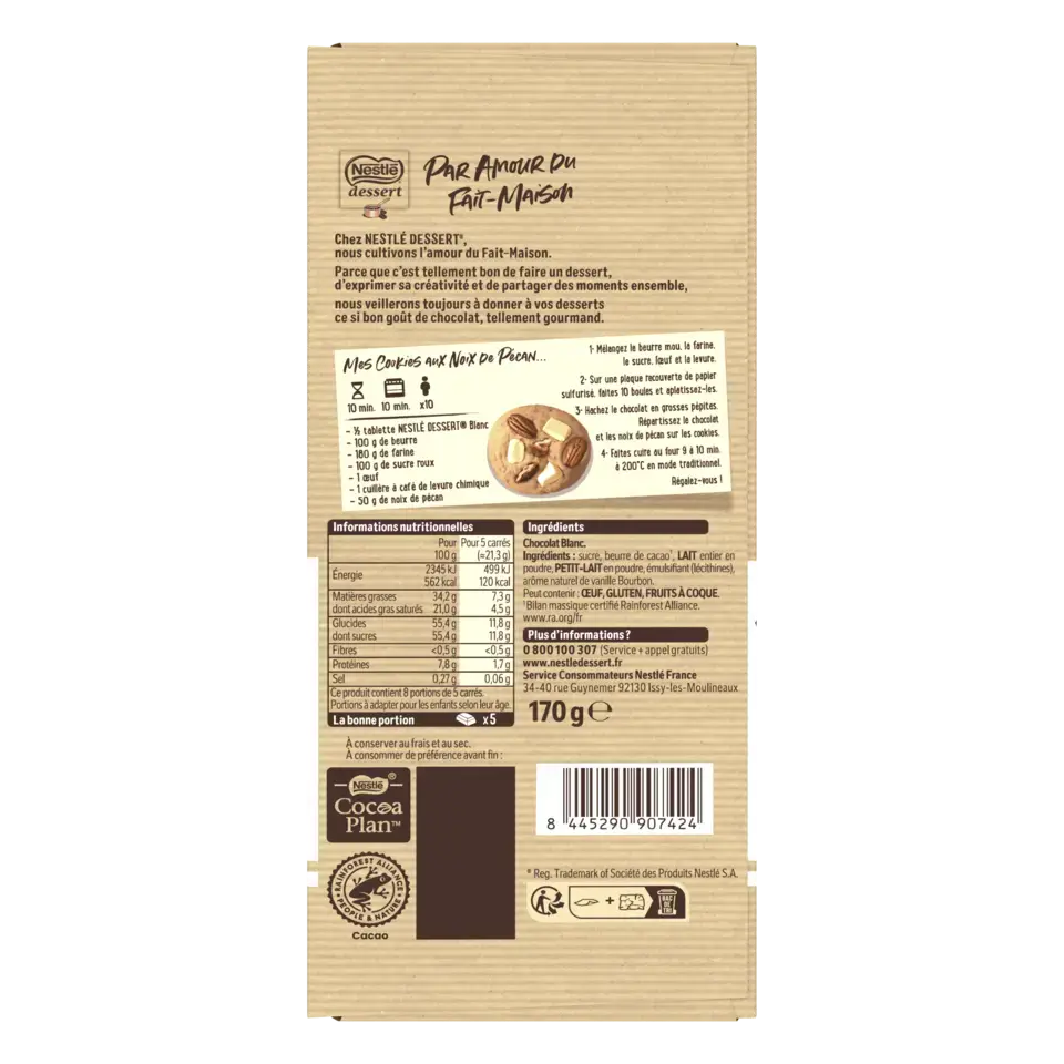 Visuel NESTLÉ  DESSERT Blanc 170g-1