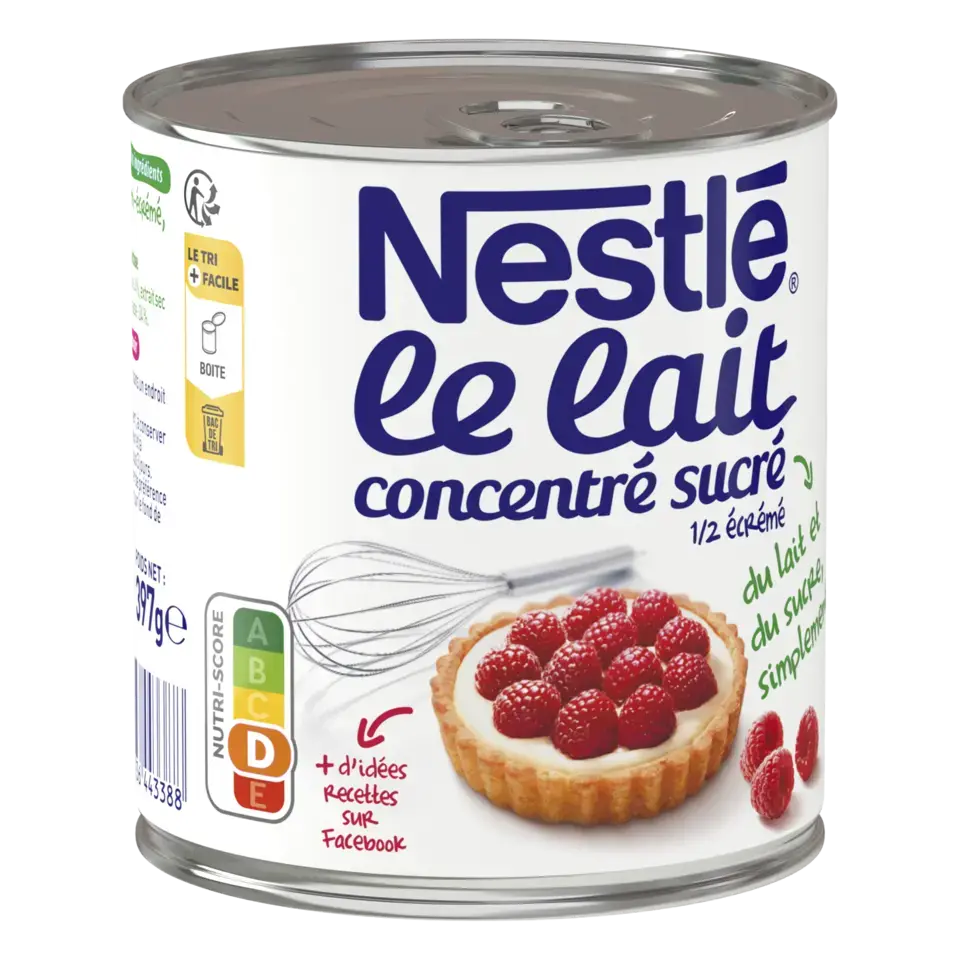 NESTLE® Lait Concentré Sucré 4% MG Boîte 397g