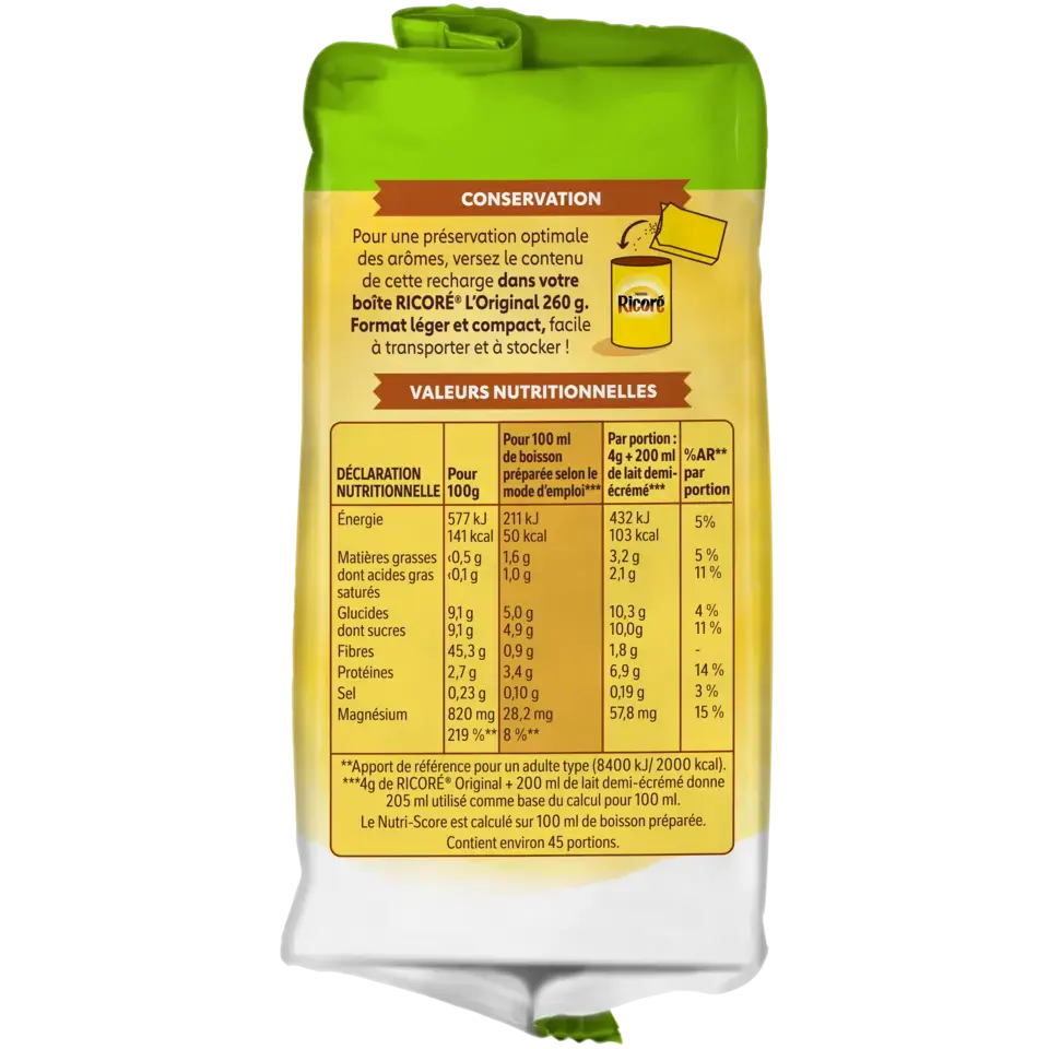 Chicorée &amp; Café, RICORÉ® L'Original, Recharge de 180g