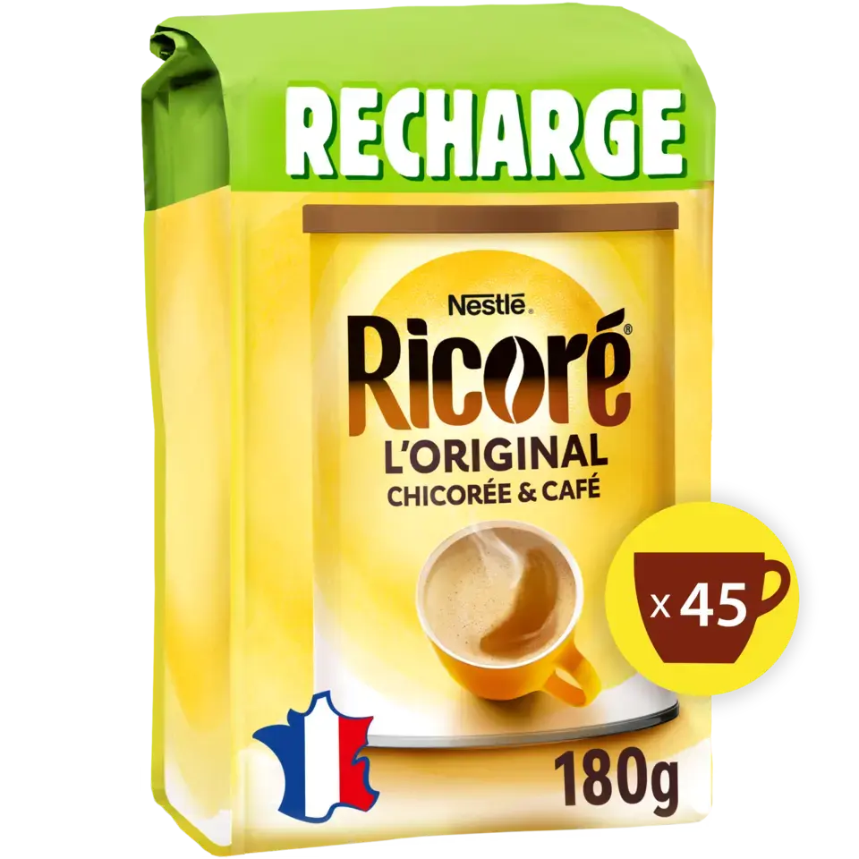 Chicorée &amp; Café, RICORÉ® L'Original, Recharge de 180g