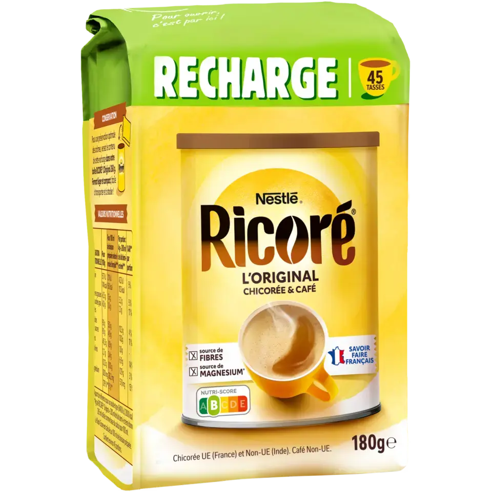 Chicorée &amp; Café, RICORÉ® L'Original, Recharge de 180g