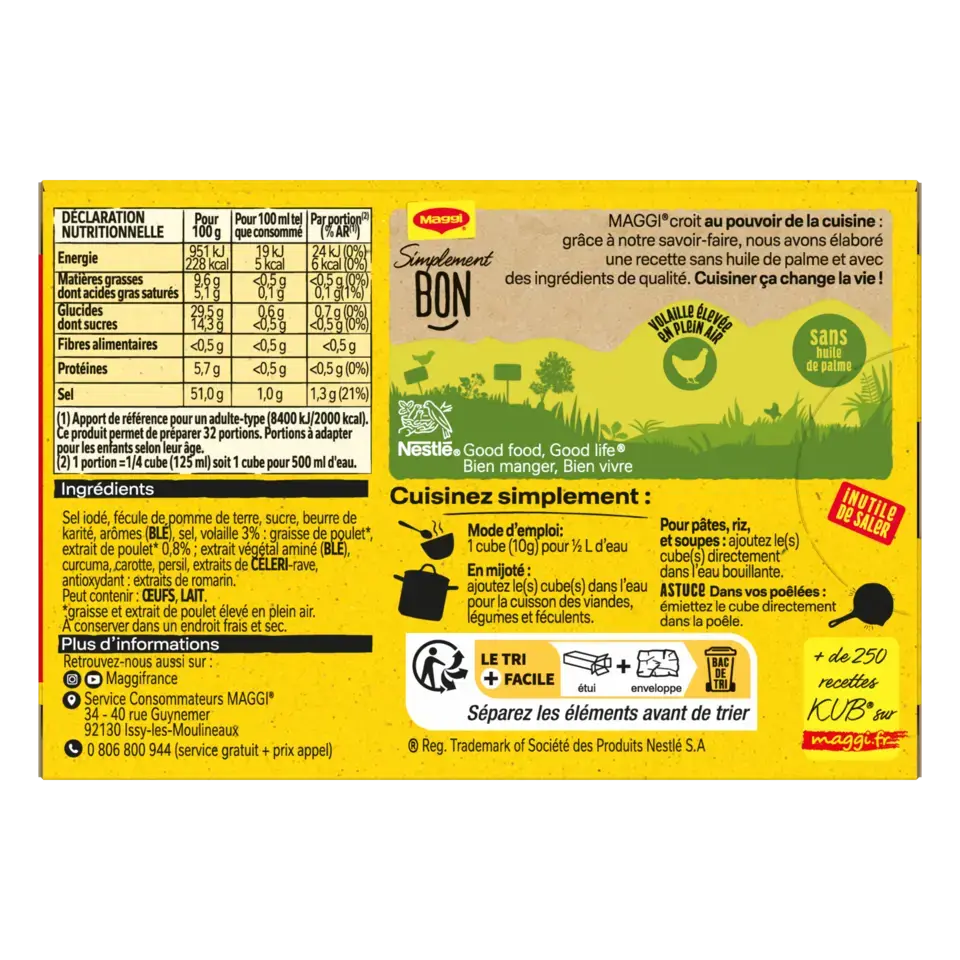 MAGGI Bouillon KUB Volaille 80g visuel-3