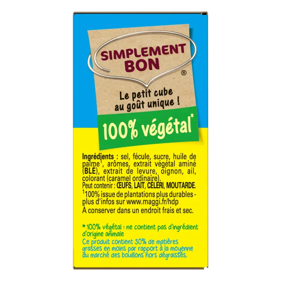 MAGGI KUB OR Bouillon Dégraissé 32 cubes - 128g