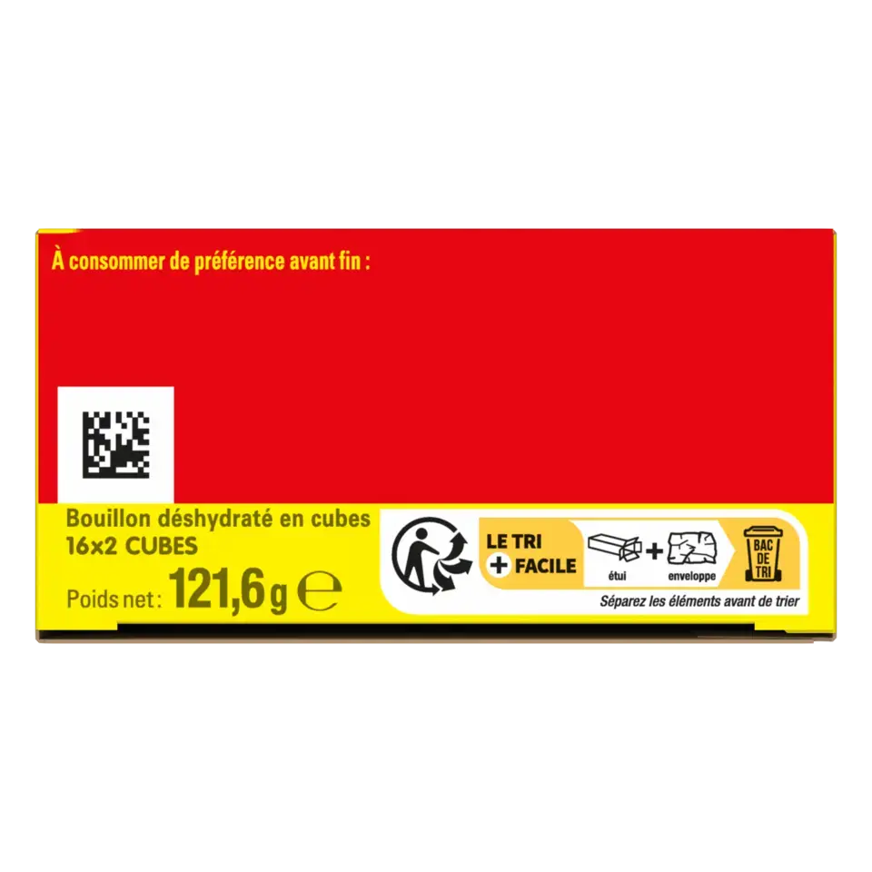 MAGGI KUB OR Bouillon Low Salt Carton 15x121.6g FR