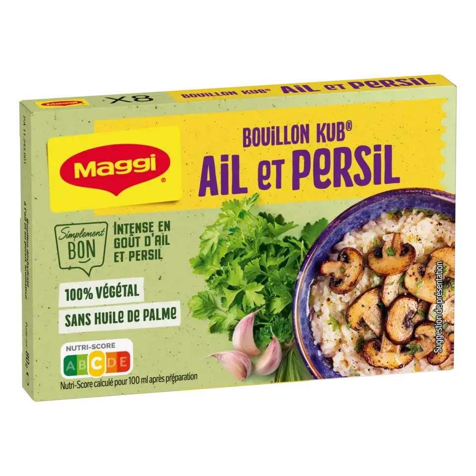 MAGGI Bouillon H Garlic and Parsley Carton 20x80g FR