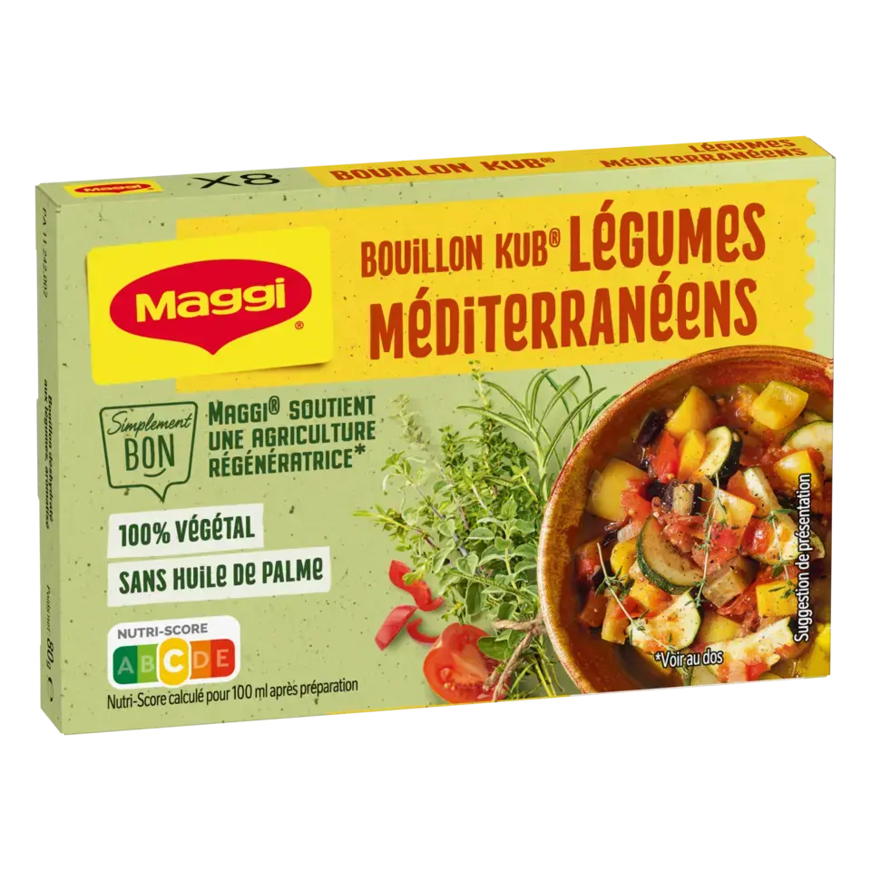 MAGGI Bouillon Mediterranean Carton 20x80g FR