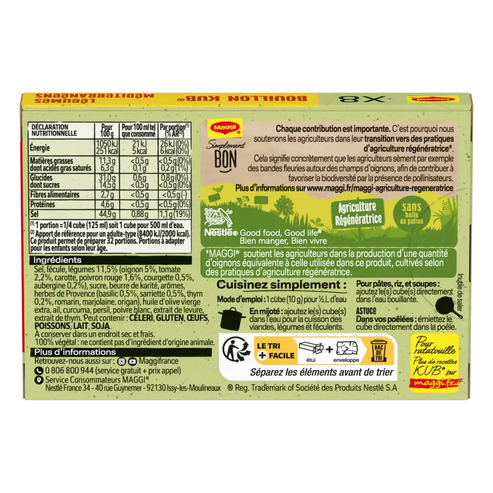 MAGGI Bouillon Mediterranean Carton 20x80g FR