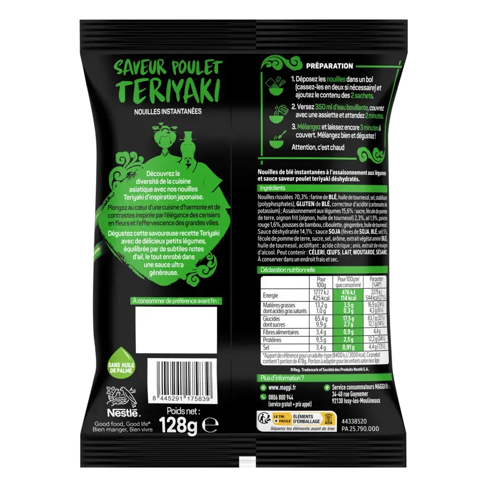 MAGGI® Nouilles instantanées sauce Teriyaki 128g