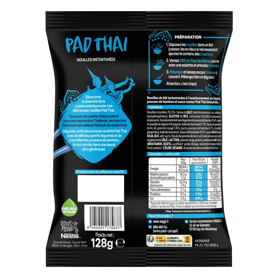MAGGI® Nouilles instantannées sauce Pad Thai 128g