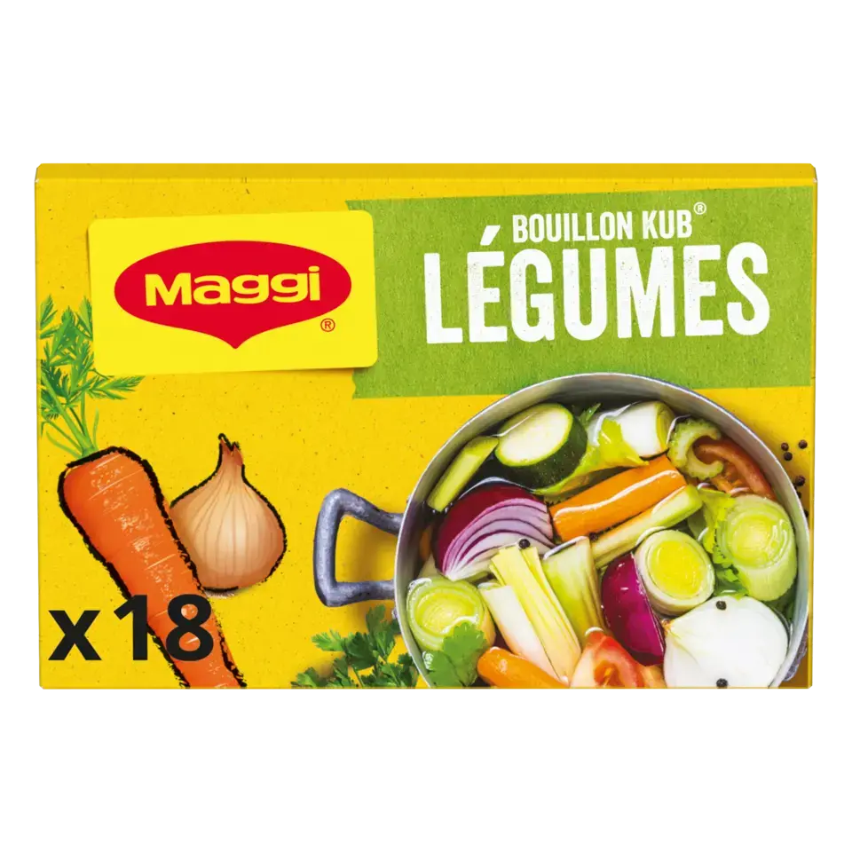 MAGGI Bouillon Vegetable Carton 20x180g FR
