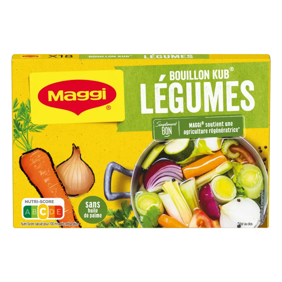 MAGGI Bouillon Vegetable Carton 20x180g FR