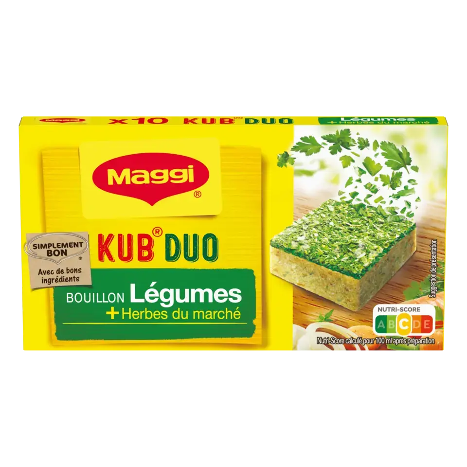 MAGGI Bouillon Duo Vegetable Carton 20x105g FR