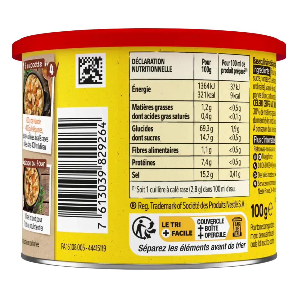 MAGGI Fond de Veau Dégraissé boîte 100g