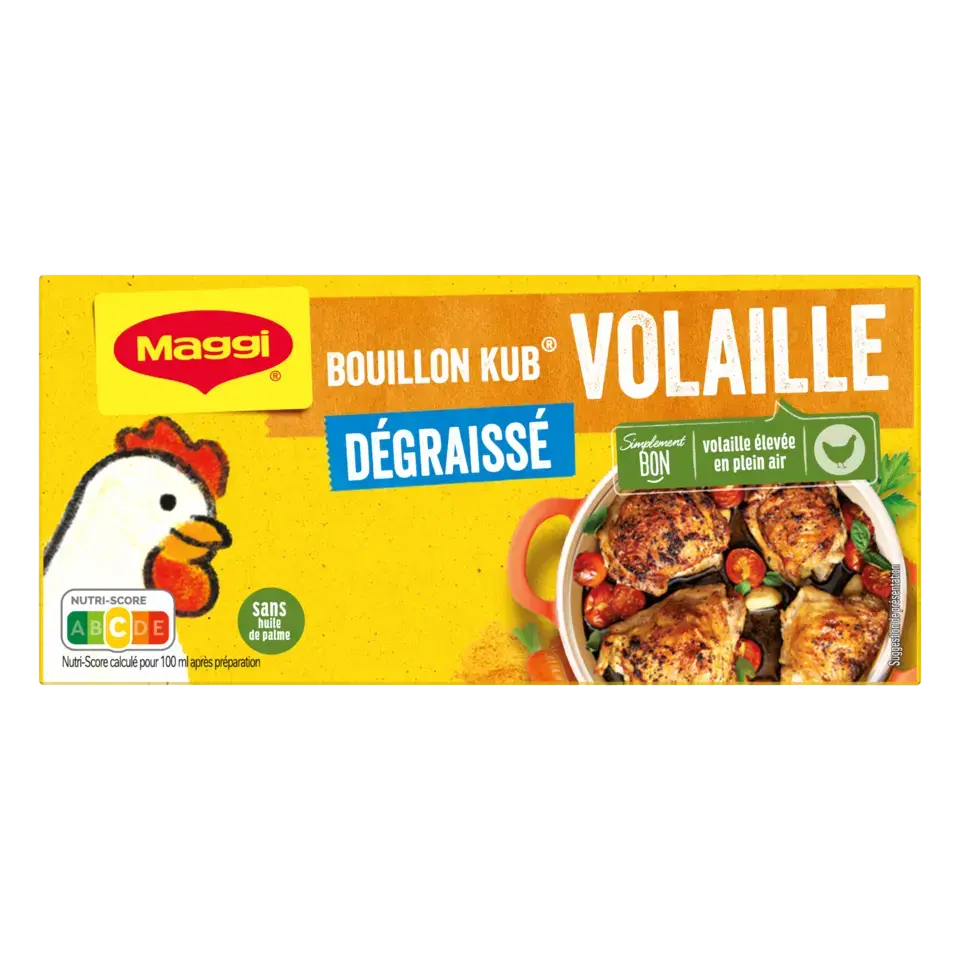 MAGGI Bouillon Poultry Fat Free Carton 20x120g FR