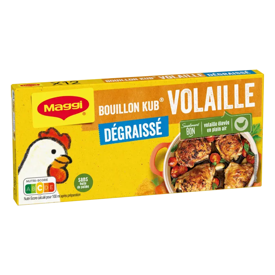 MAGGI Bouillon Poultry Fat Free Carton 20x120g FR