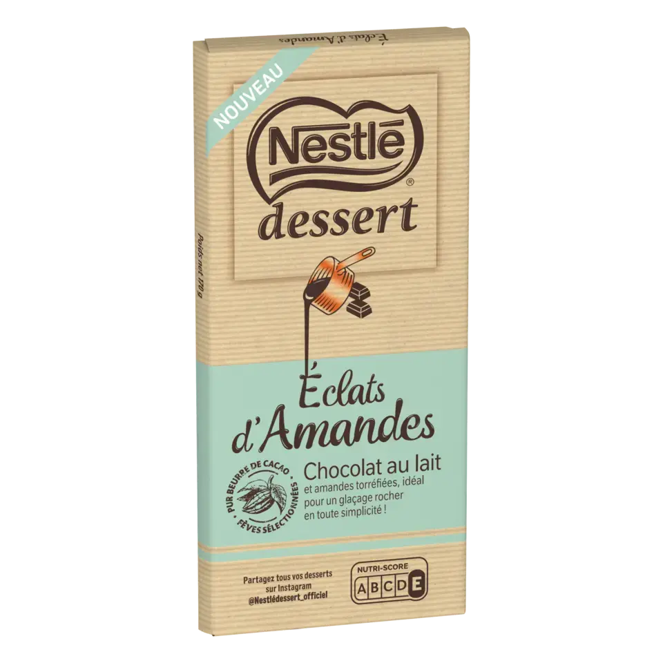 Visuel NESTLÉ DESSERT Lait Éclats d'Amandes 170g