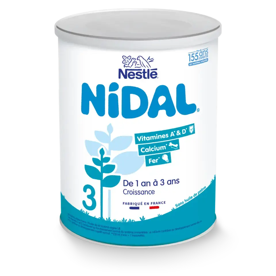 Nestlé Nidal Classique 3ème âge Croissance Lait Infantile  - 800g