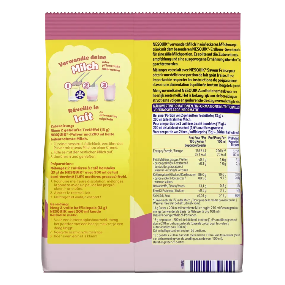 NESQUIK Strawberry Pouch 14x350g DE