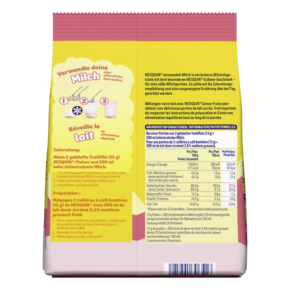 NESQUIK poudre saveur fraise 350g visuel-2