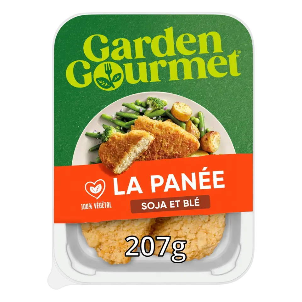 GARDEN GOURMET Schnitzel Soya &amp; Wheat Peel Pack 4x207g FR