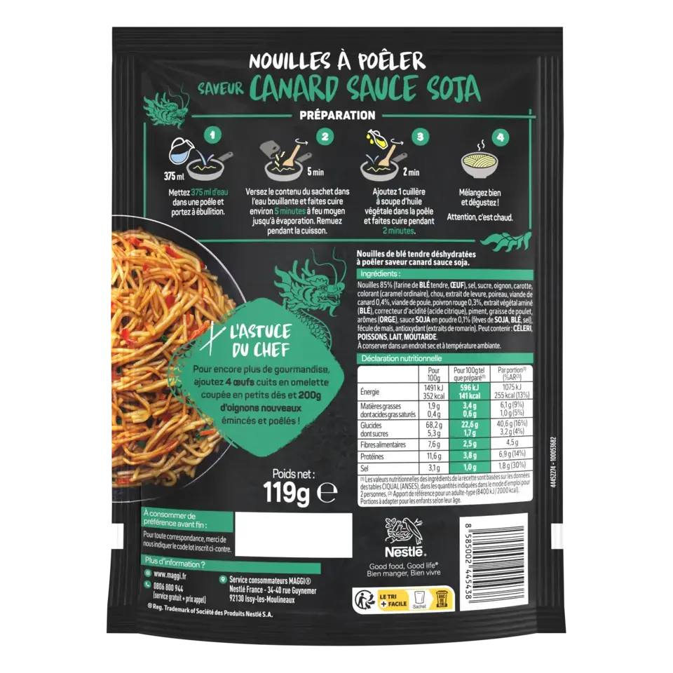 MAGGI Asian Noodles Duck Sachet 12x119g FR