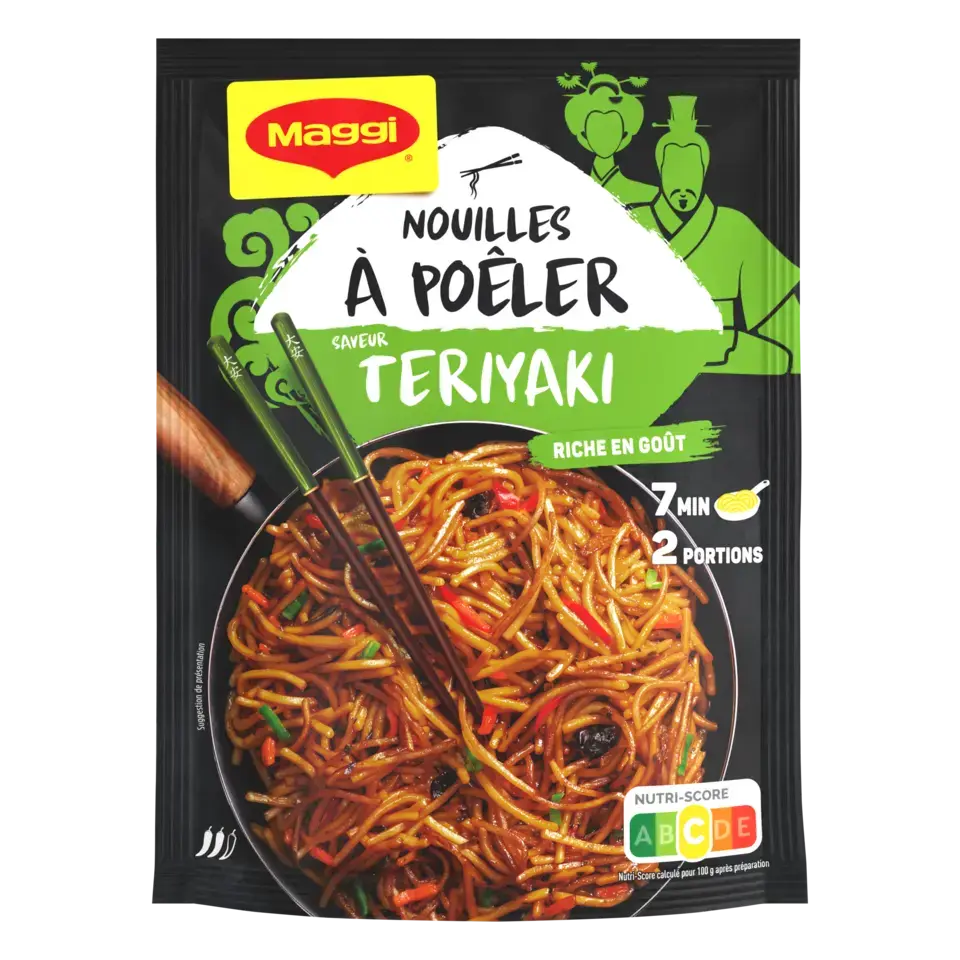 MAGGI Asian Noodles Teriyaki Sachet 12x130g FR
