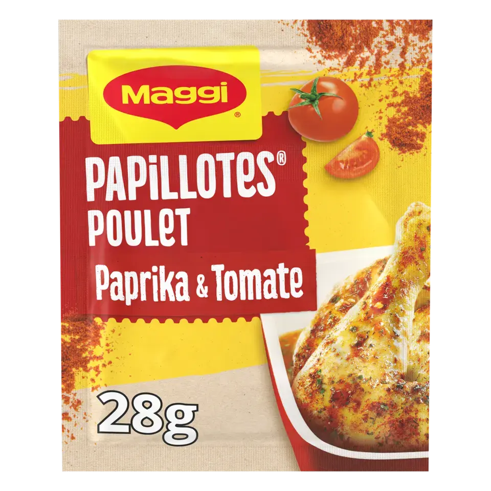 MAGGI Papillotes Poulet Paprika et Tomate 28g