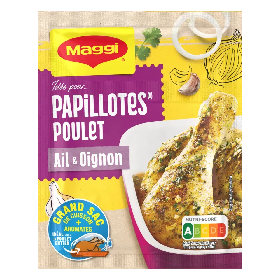 MAGGI Papillotes Poulet Ail Oignon 36g