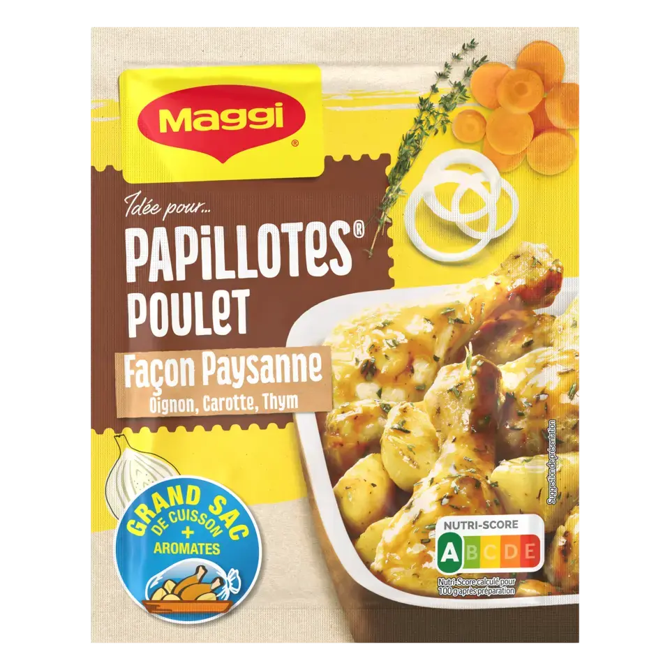 MAGGI Papillotes Poulet façon Paysanne 32g