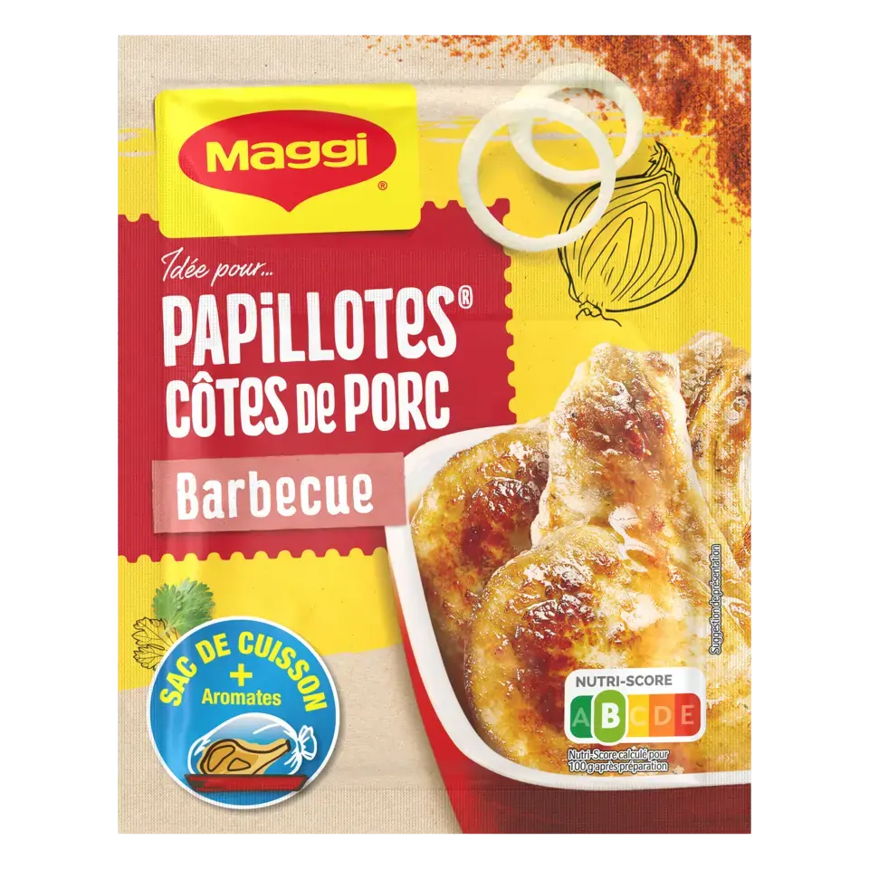 MAGGI Juicy Pork Chops Barbecue Sachet 28g FR