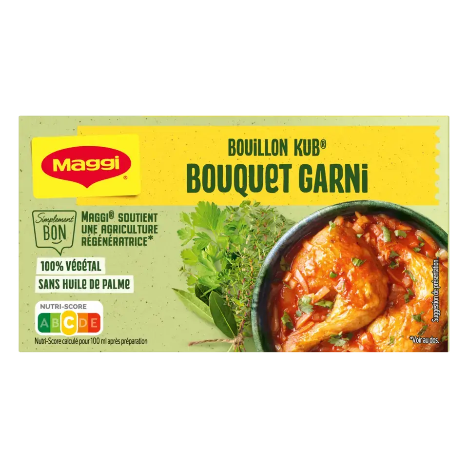 MAGGI Bouillon Bouquet Garnished Carton 20x100g FR