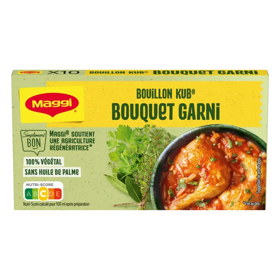 MAGGI Bouillon Bouquet Garnished Carton 20x100g FR