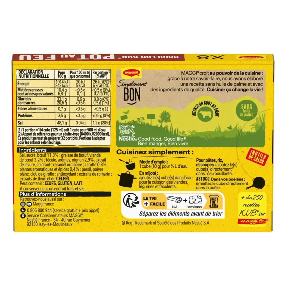 MAGGI Bouillon Pot-Au-Feu Carton 20x80g FR