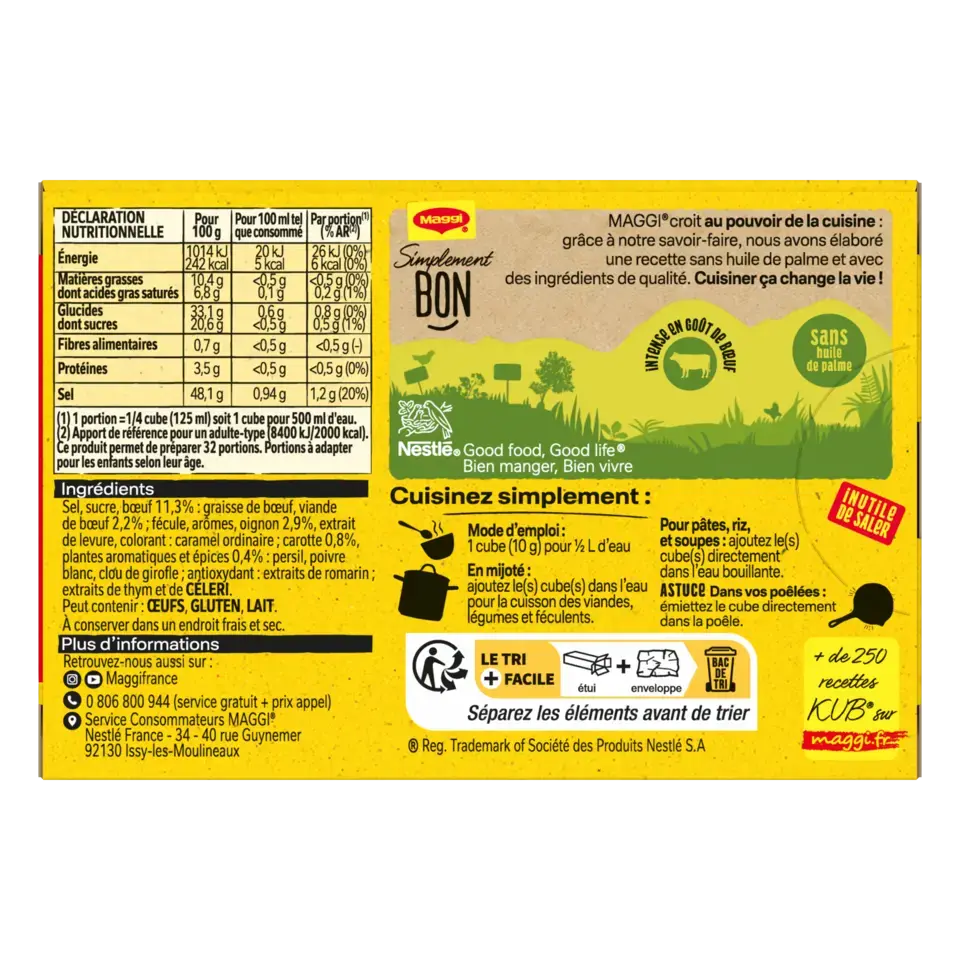 MAGGI Bouillon Pot-Au-Feu Carton 20x80g FR